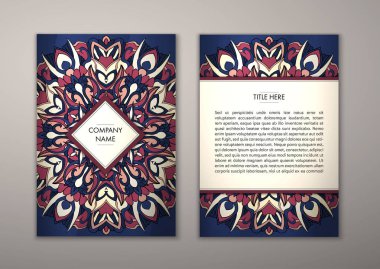 Flyer şablonu ile soyut süsleme