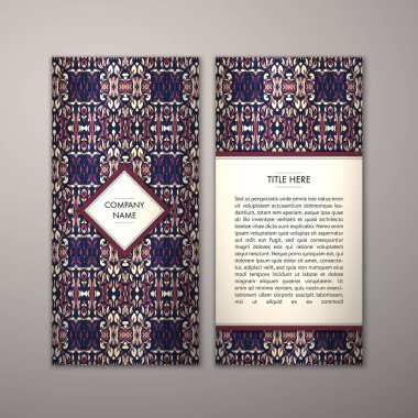 Flyer şablonu ile soyut süsleme