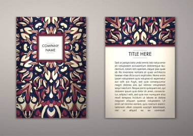 Flyer şablonu ile soyut süsleme