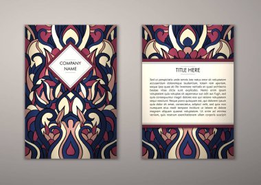 Flyer şablonu ile soyut süsleme