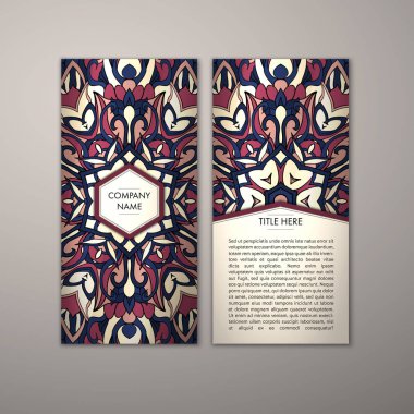 Flyer şablonu ile soyut süsleme