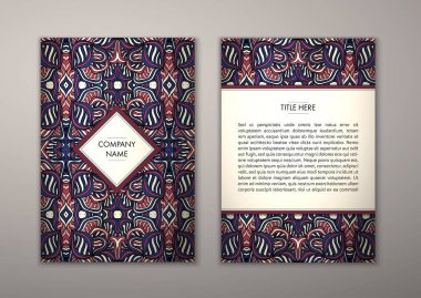 Flyer şablonu ile soyut süsleme