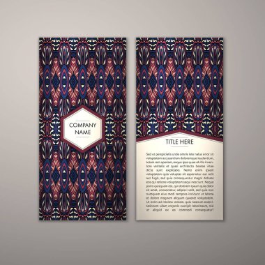 Flyer şablonu ile soyut süsleme