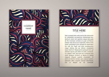 Flyer şablonu ile soyut süsleme