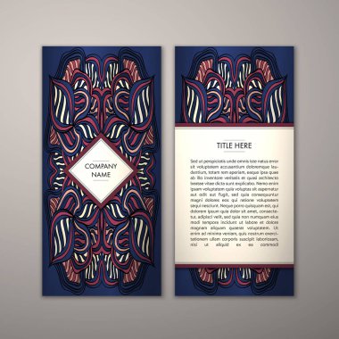 Flyer şablonu ile soyut süsleme