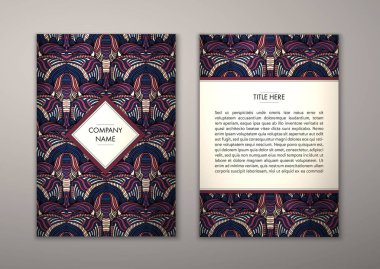 Flyer şablonu ile soyut süsleme