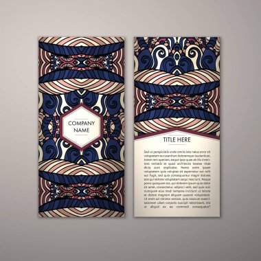 Flyer şablonu ile soyut süsleme