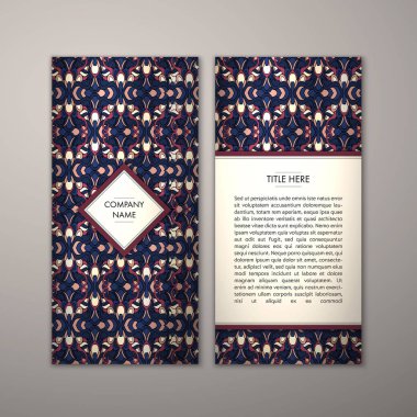 Flyer şablonu ile soyut süsleme