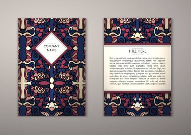 Flyer şablonu ile soyut süsleme