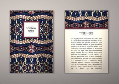 Flyer şablonu ile soyut süsleme