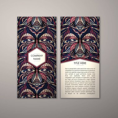 Flyer şablonu ile soyut süsleme