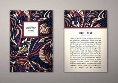 Flyer şablonu ile soyut süsleme