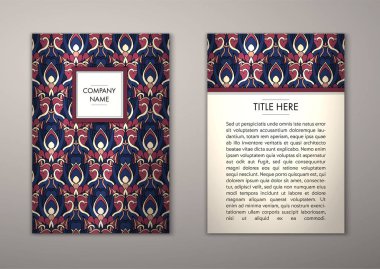 Flyer şablonu ile soyut süsleme