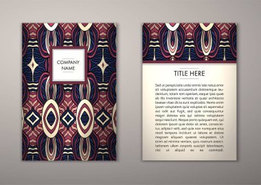 Flyer şablonu ile soyut süsleme