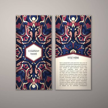 Flyer şablonu ile soyut süsleme