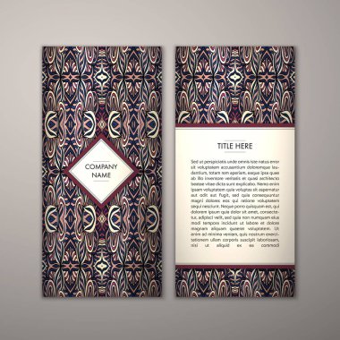 Flyer şablonu ile soyut süsleme