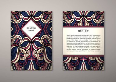 Flyer şablonu ile soyut süsleme