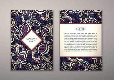 Flyer şablonu ile soyut süsleme