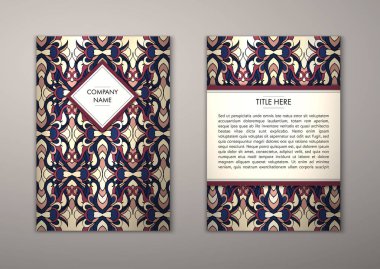 Flyer şablonu ile soyut süsleme