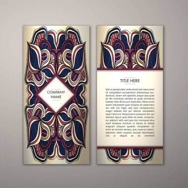 Flyer şablonu ile soyut süsleme