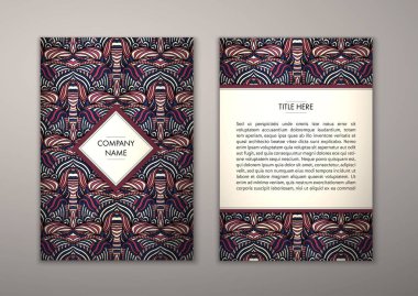 Flyer şablonu ile soyut süsleme