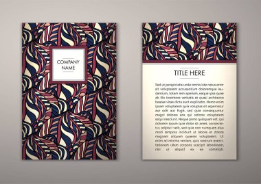 Flyer şablonu ile soyut süsleme