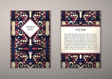 Flyer şablonu ile soyut süsleme