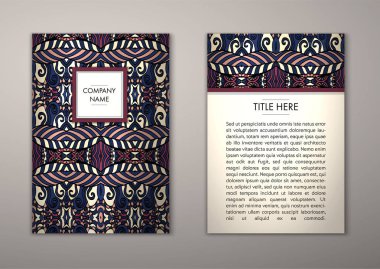 Flyer şablonu ile soyut süsleme