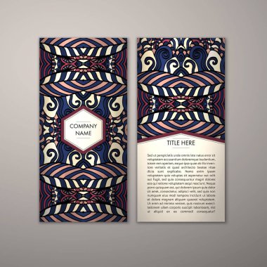 Flyer şablonu ile soyut süsleme