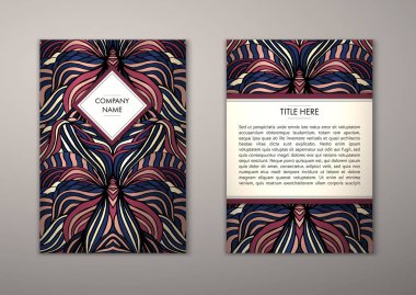 Flyer şablonu ile soyut süsleme