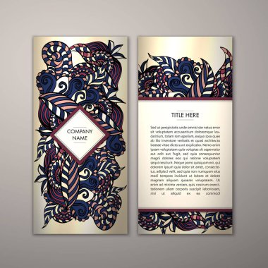 Flyer şablonu ile soyut süsleme