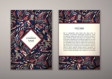 Flyer şablonu ile soyut süsleme