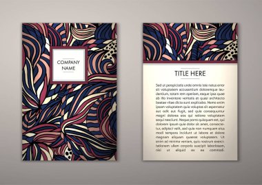 Flyer şablonu ile soyut süsleme