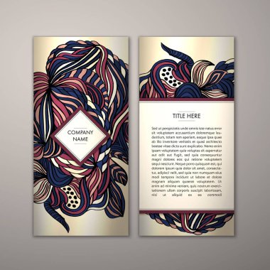 Flyer şablonu ile soyut süsleme