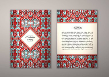 Flyer şablonu ile soyut süsleme