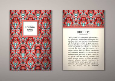 Flyer şablonu ile soyut süsleme