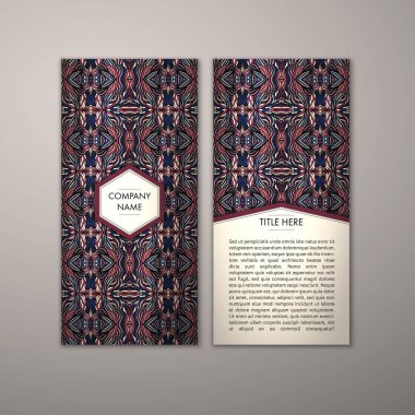 Flyer şablonu ile soyut süsleme