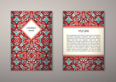 Flyer şablonu ile soyut süsleme