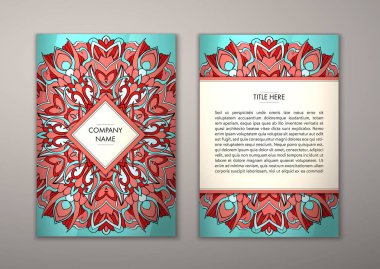 Flyer şablonu ile soyut süsleme