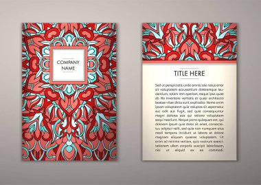 Flyer şablonu ile soyut süsleme