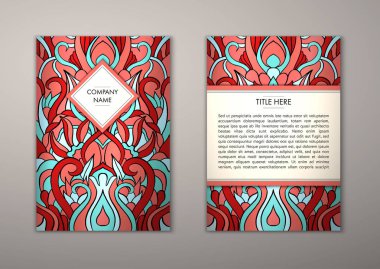 Flyer şablonu ile soyut süsleme