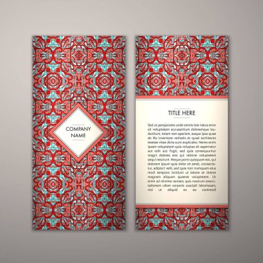 Flyer şablonu ile soyut süsleme