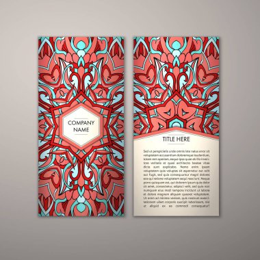 Flyer şablonu ile soyut süsleme