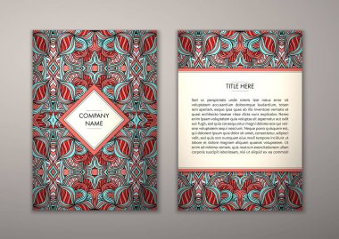 Flyer şablonu ile soyut süsleme