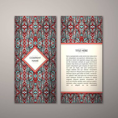 Flyer şablonu ile soyut süsleme