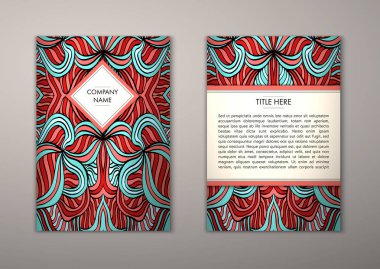 Flyer şablonu ile soyut süsleme