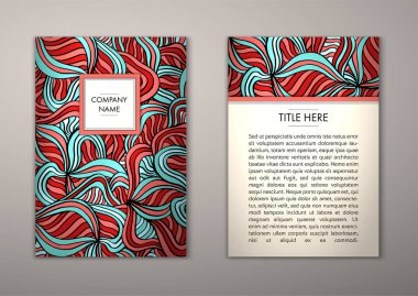 Flyer şablonu ile soyut süsleme