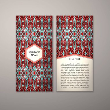 Flyer şablonu ile soyut süsleme