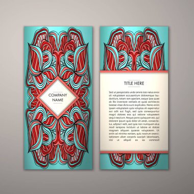 Flyer şablonu ile soyut süsleme