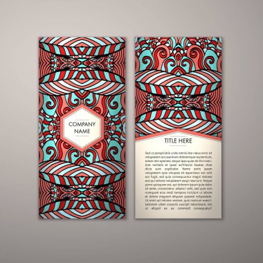 Flyer şablonu ile soyut süsleme